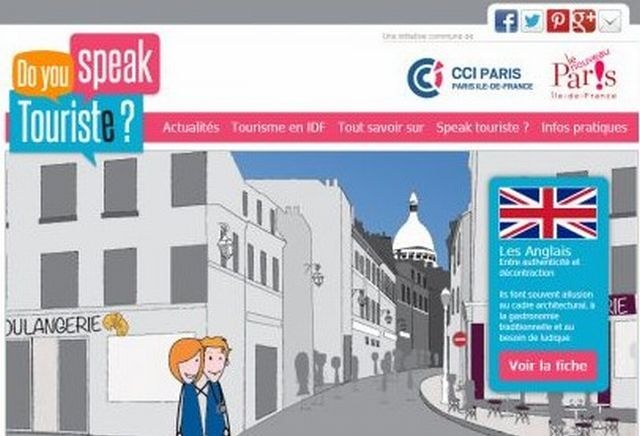 La CCI de Paris lance  » Do you speak Touristes ? »