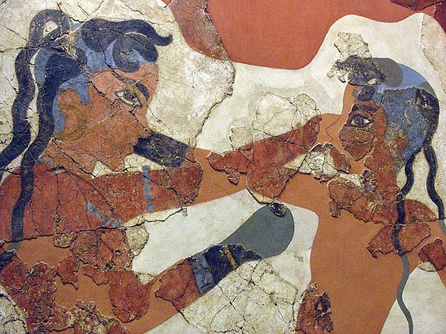 Grèce : des fresques méconnues de Santorin