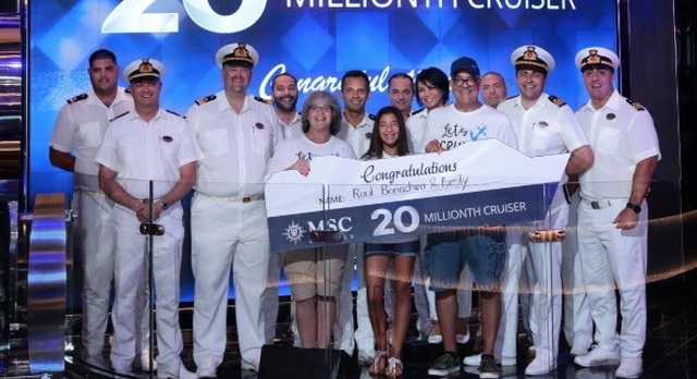 Already 20 million passengers for MSC Cruises